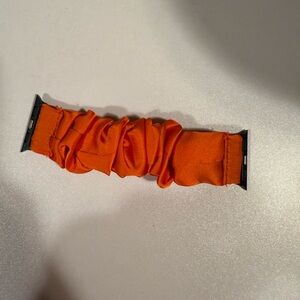 Orange Ruffled Watch Band